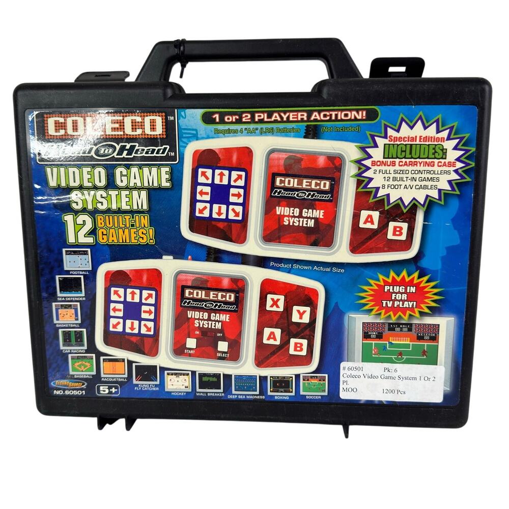 Coleco Head to Head Video Game System 12 Built in Games Techno Source 2005‎ NOS